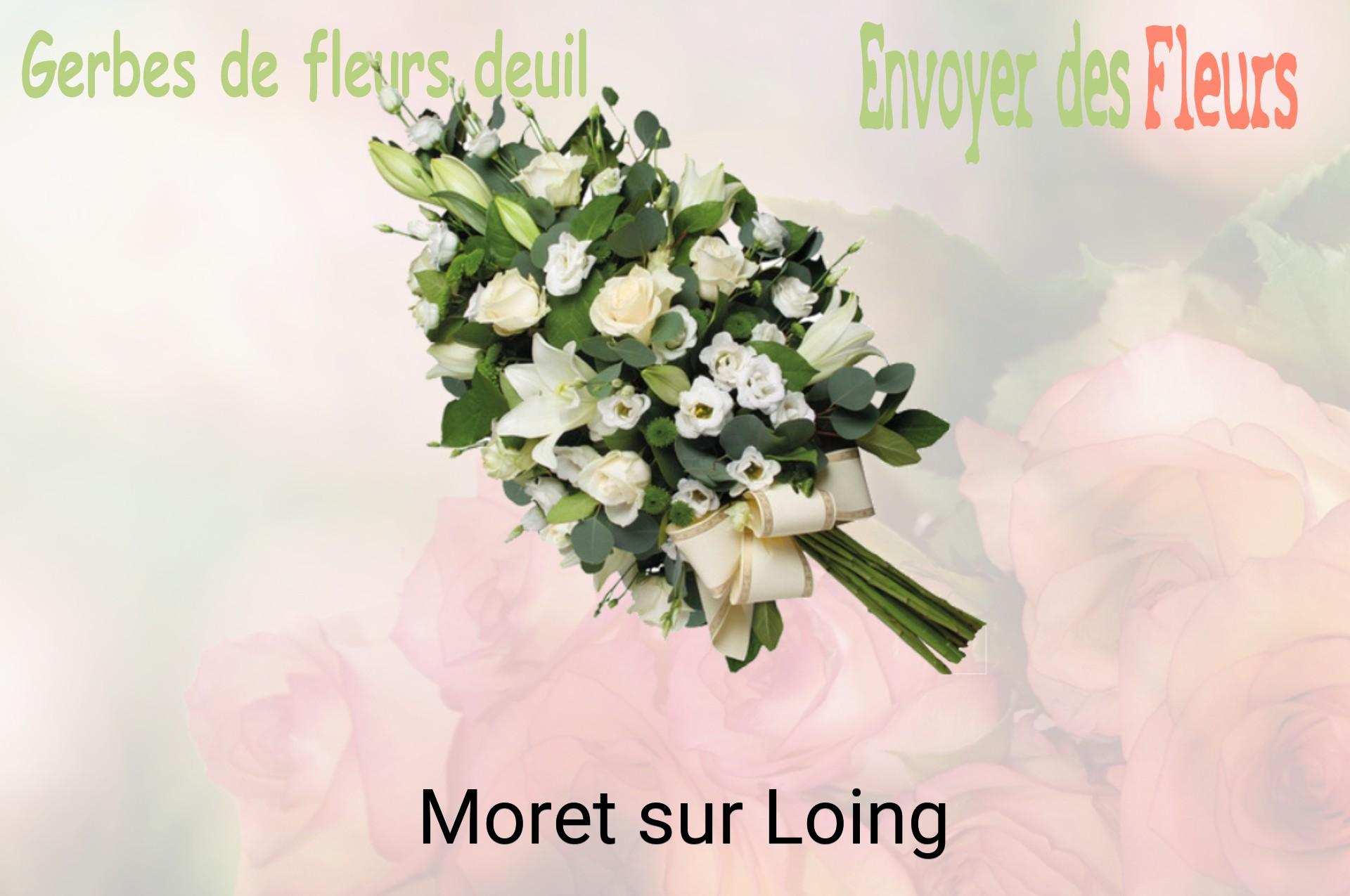 Gerbe de fleurs de deuil livrée à Moret-sur-Loing